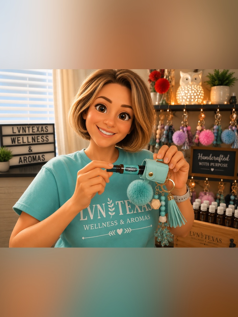23. Custom Aqua Bliss Roller Wristlet Gift Set | Young Living